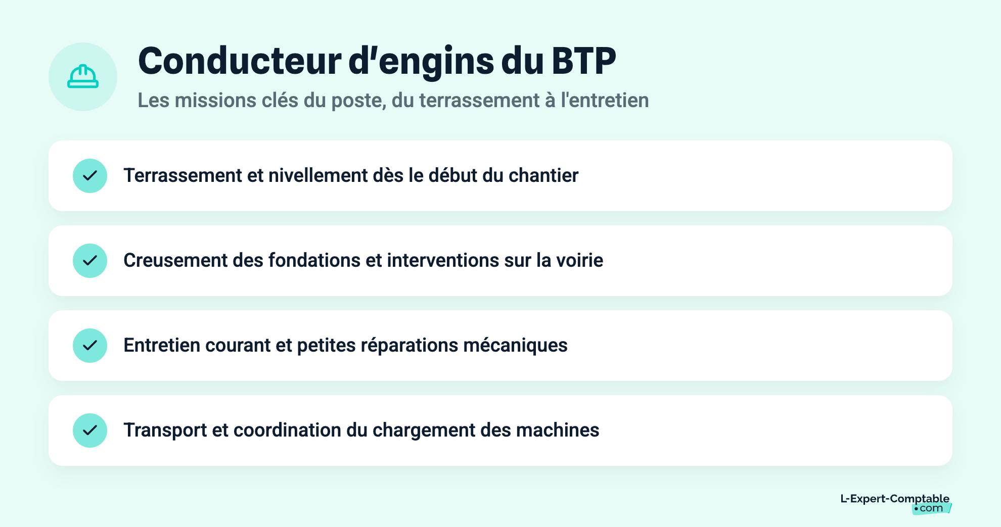 Conducteur d'engins du BTP